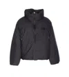 Jacquemus Padded High Neck Quilted Down Jacket In Black