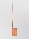 Jacquemus Coin Holder The Leather Strap Detachable In Pink
