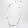 Jacquemus Collar Dorado Con Logo In Gold