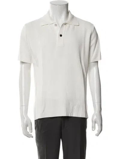 Pre-owned Jacquemus Collar Short Sleeve Polo Shirt In Neutrals
