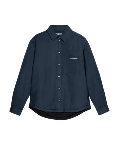 Jacquemus La Chemise Boulanger In Dark Navy