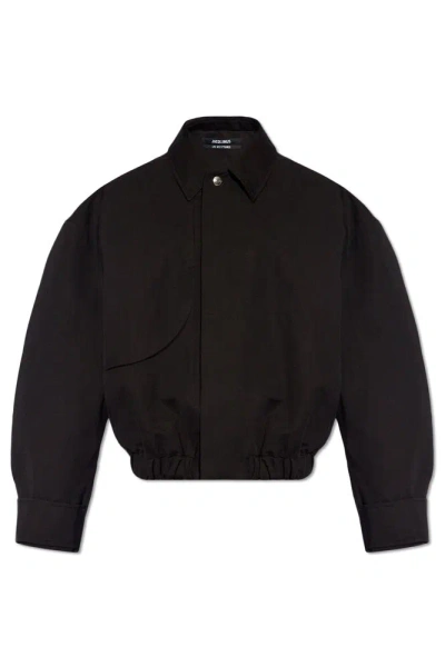 Jacquemus Collared Outerwear  In Black