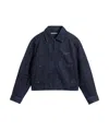 Jacquemus Collared Zip-up Denim Jacket In Black