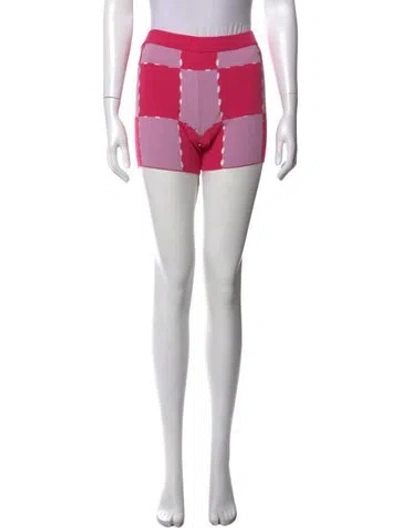 Pre-owned Jacquemus Colorblock Pattern Mini Shorts W/ Tags In Pink