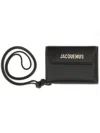 Jacquemus Compact Rectangular Black Portfolio In Black
