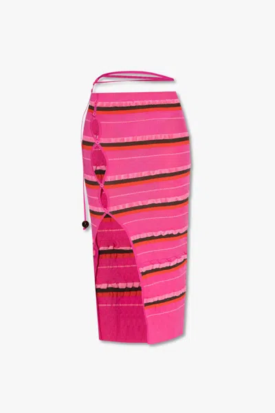 Jacquemus Concha Pencil Skirt In Pink
