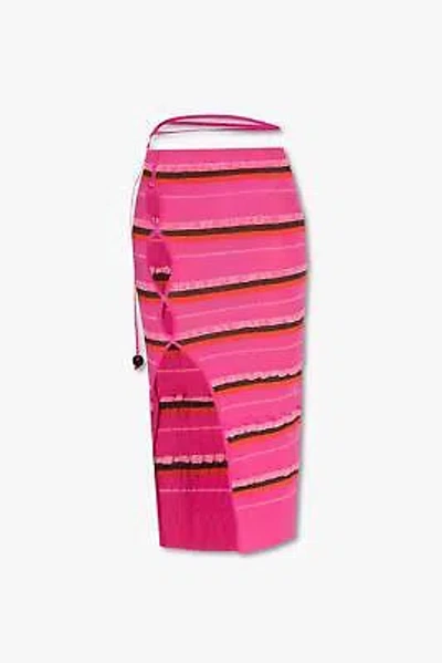 Pre-owned Jacquemus Concha Pencil Skirt In Pink/ Multicolor