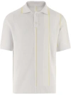 JACQUEMUS JACQUEMUS CONTRAST KNITTED POLO SHIRT