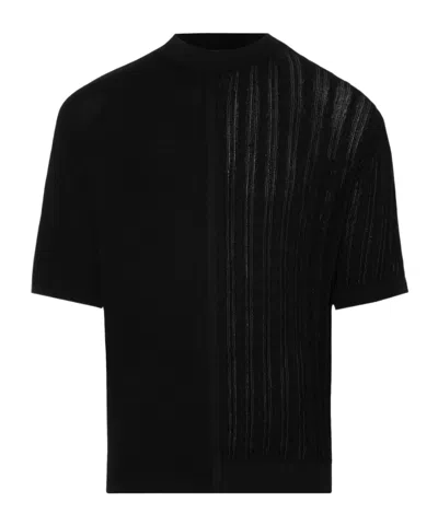 JACQUEMUS JACQUEMUS CONTRAST KNITTED TOP