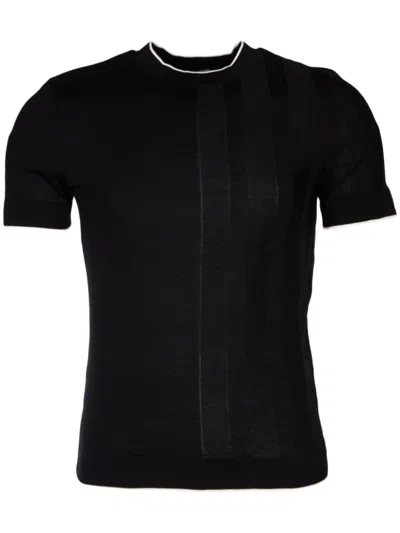 JACQUEMUS CONTRASTING-TRIM DETAIL T-SHIRT