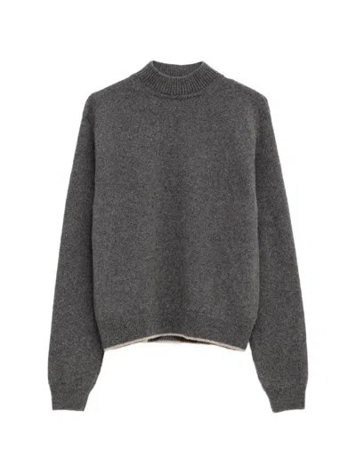 Jacquemus Contrast-trim High-neck Sweater In Multi