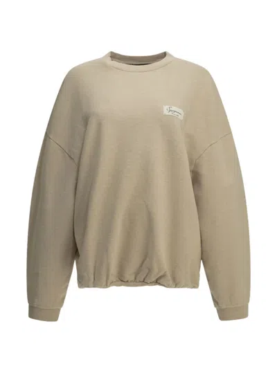 Jacquemus Corso Logo-patch Drop-shoulder Sweatshirt In Gray