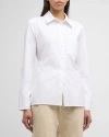 JACQUEMUS COSTUME OPEN-BACK COLLARED SHIRT