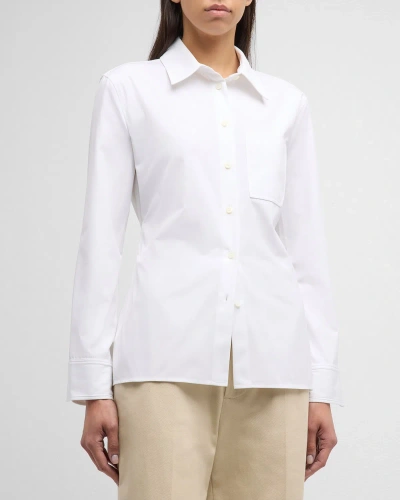 Jacquemus Costume Open-back Collared Shirt In White