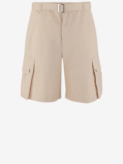 JACQUEMUS JACQUEMUS COTTON AND LINEN BLEND CARGO SHORT PANTS