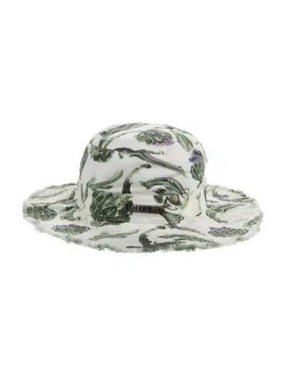 Pre-owned Jacquemus Cotton Artichoke Bucket Hat In Multi