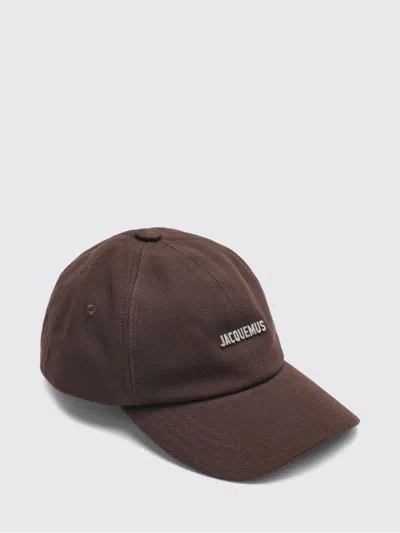 Jacquemus Cotton Baseball Cap In Brown