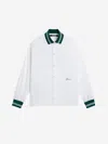Jacquemus La Chemise Baseball White Shirt With Embroidered Logo On The Front In Cotton Man In Green