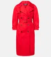 Jacquemus Cotton-blend Coat In Red