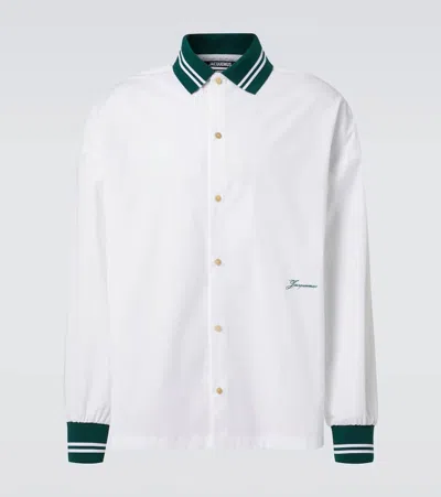 JACQUEMUS COTTON-BLEND JERSEY T-SHIRT