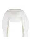 Jacquemus Cotton Blouse In White