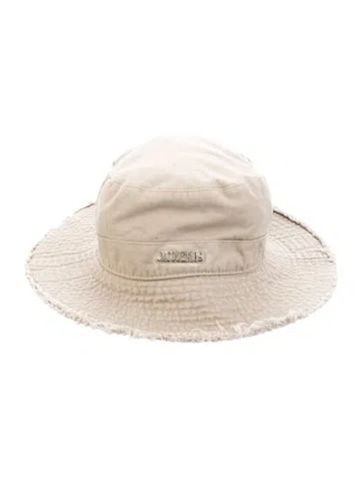 Pre-owned Jacquemus Cotton Boonie Hat In Neutral