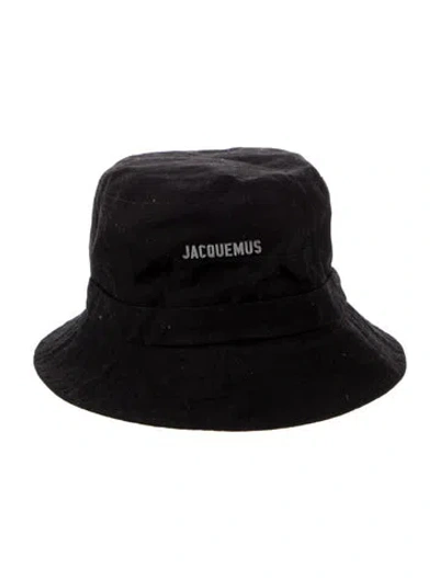 Pre-owned Jacquemus Cotton Bucket Hat In Black