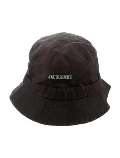 Pre-owned Jacquemus Cotton Bucket Hat In Black