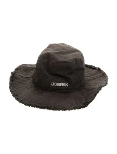Pre-owned Jacquemus Cotton Bucket Hat In Black