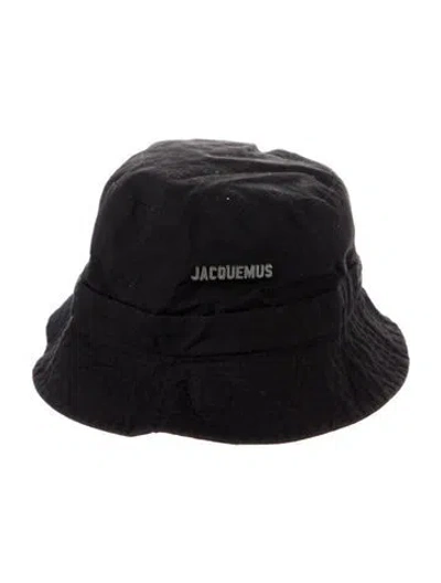 Pre-owned Jacquemus Cotton Bucket Hat In Black