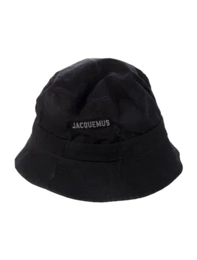 Pre-owned Jacquemus Cotton Bucket Hat In Black