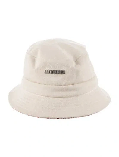 Pre-owned Jacquemus Cotton Bucket Hat In Neutrals