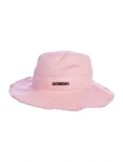Pre-owned Jacquemus Cotton Bucket Hat In Pink