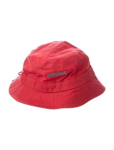 Pre-owned Jacquemus Cotton Bucket Hat In Red