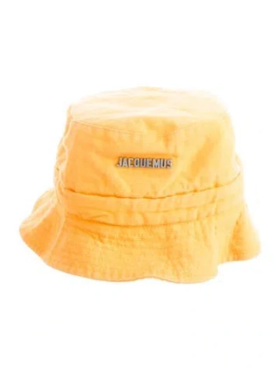 Pre-owned Jacquemus Cotton Bucket Hat In Yellow