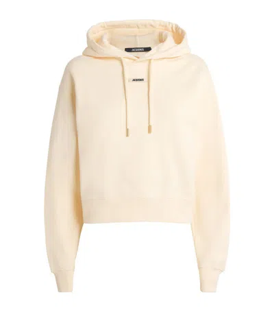 Jacquemus The Gros Grain Hoodie In Neutral