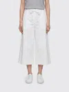 Jacquemus Le Marin High-rise Cotton-poplin Wide-leg Shorts In White