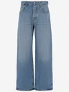 Jacquemus Denim Trousers With Belt Loops In Blue