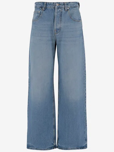 Jacquemus Wide-leg Cotton Denim Jeans In Blue