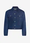Jacquemus La Veste De-nimes Jacket In Denim Dark Blue