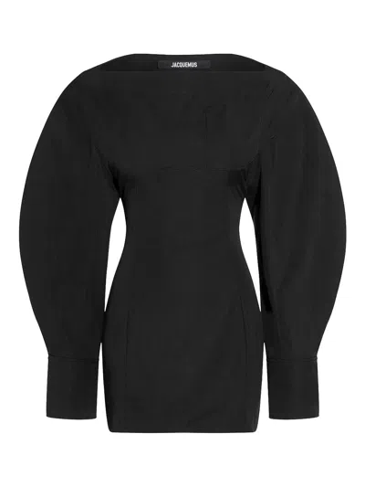 JACQUEMUS VESTIDO MIDI - NEGRO