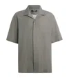 Jacquemus Cotton Embroidered Romarin Shirt In Gray
