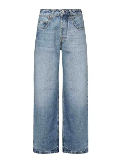 Jacquemus Cotton Five-pocket Straight Leg Jeans For Women In Blue