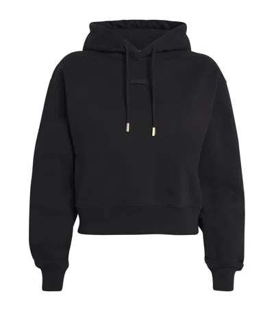 Jacquemus The Grosgrain Hoodie In Black