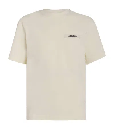 JACQUEMUS COTTON GROSGRAIN LOGO T-SHIRT