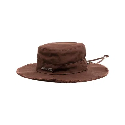 Jacquemus Le Bob Artichaut Bucket Hat In Brown