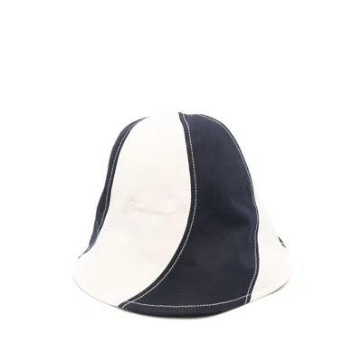 Jacquemus Bob Hat Gelato In Navy And White Canvas In Blue