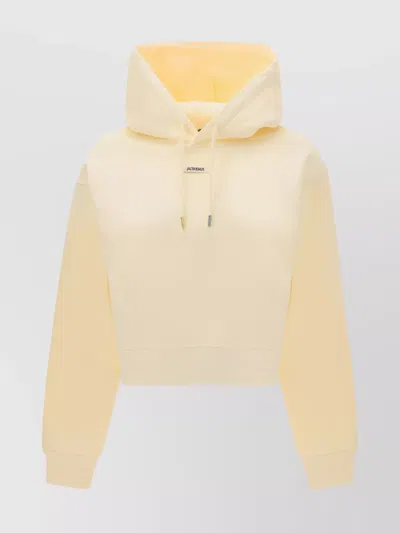 JACQUEMUS COTTON HOODIE ADJUSTABLE DRAWSTRING