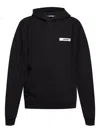 Jacquemus Men Le Hoodie Gros Grain Sweatshirt In Black