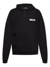 Jacquemus Men Le Hoodie Gros Grain Sweatshirt In Black